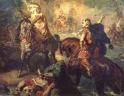 Arab Chiefs Challenging Each other to Single Combat Theodore Chasseriau